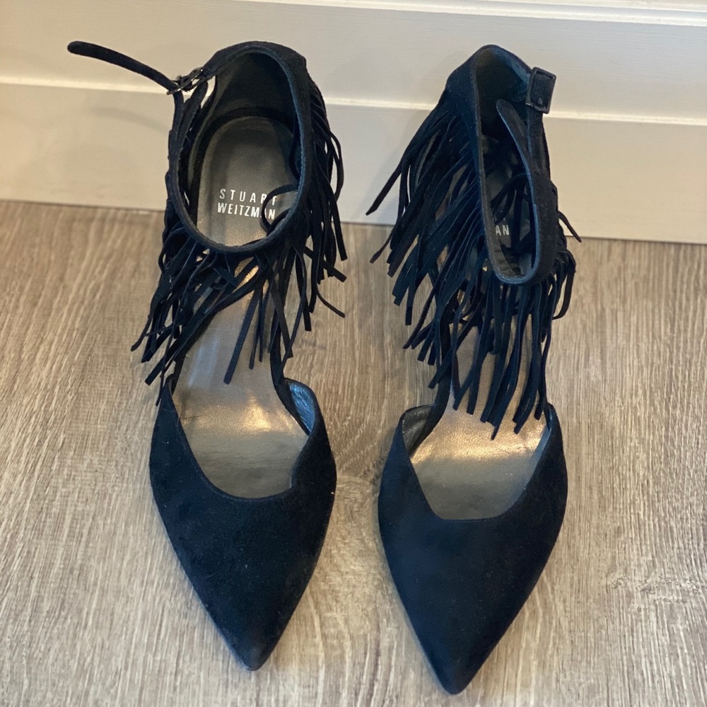 Stuart Weitzman Fringe Pumps